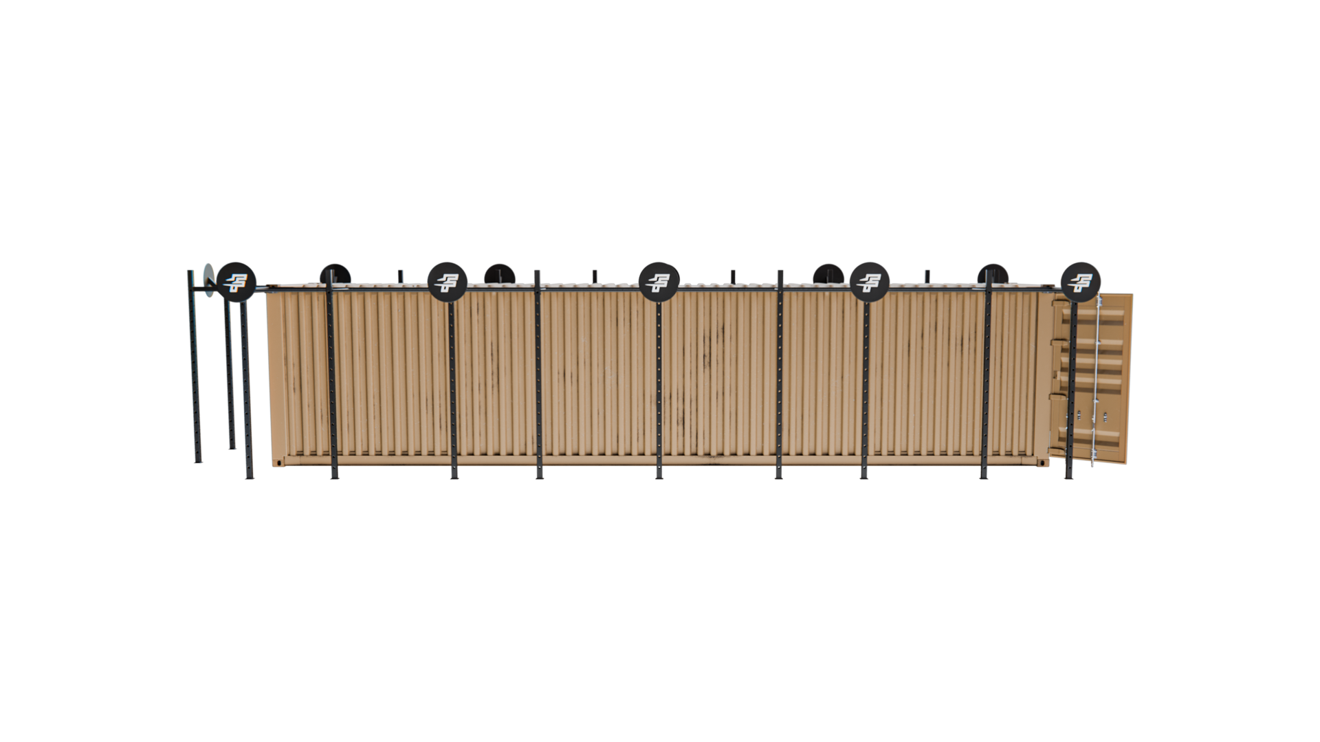 Rugged-40 rear elevation render showing external structure detail